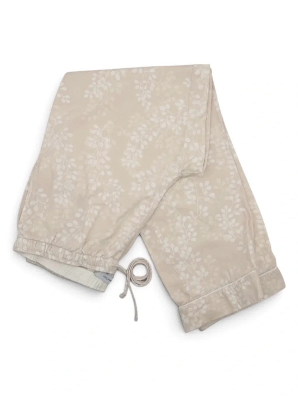 The Company Store 100% Cotton Cream Botanical Pajama Set Size L